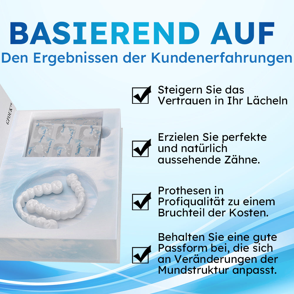 ✅Offizieller Store | GDOUK™ Formbare Zahnprothesen und spezielle Reinigungstabletten 🧑🏽⚕️Zertifiziert durch die Deutsche Zahnärztliche Gesellschaft (DGZ) 🎁🎁