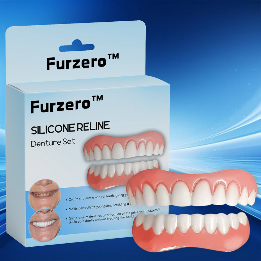 Furzero™ Silikon-Reline Gebiss-Set 💚